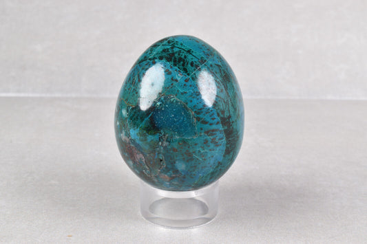 AA Chrysocolla and Malachite Egg from Peru  4.9 cm  # 16005